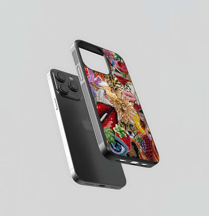 Beaded Fashion Jungle Glass Case