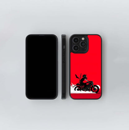 Crimson Rider Glass Case