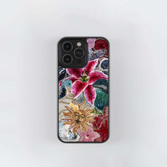 Beaded Garden Fantasy Glass Case