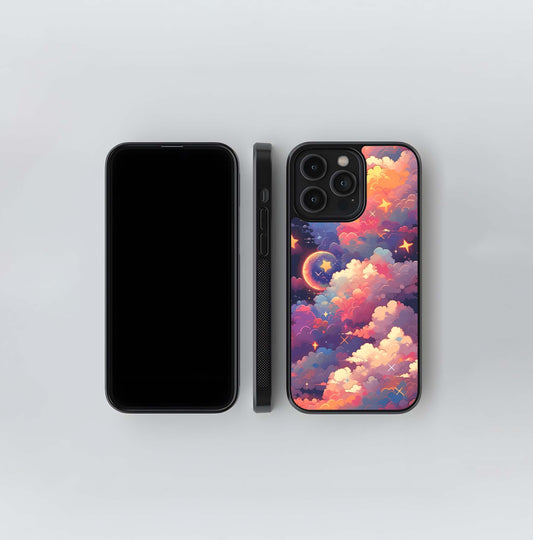 Starlit Dream Clouds Glass Case