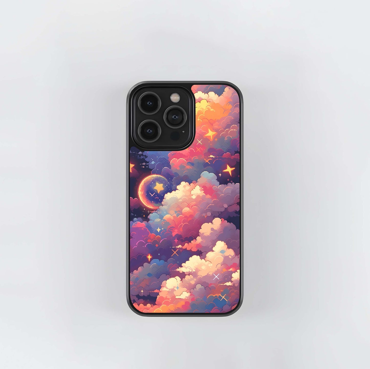 Starlit Dream Clouds Glass Case
