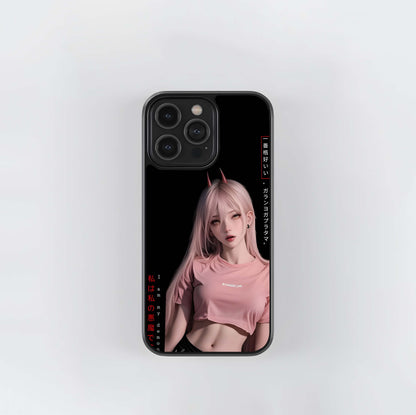 Anime Demon Girl (Power Style) Glass Case