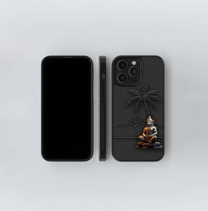 Hanuman's Meditation Glass Case