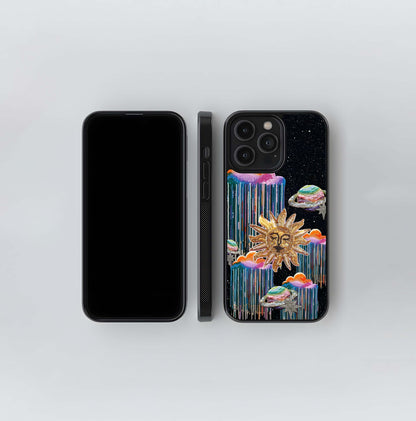 Celestial Drip Sky Glass Cases