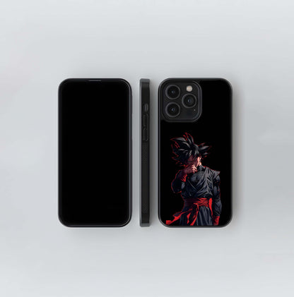 Goku Black Dark Anime Art Glass Case