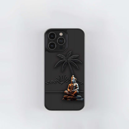 Hanuman's Meditation Glass Case