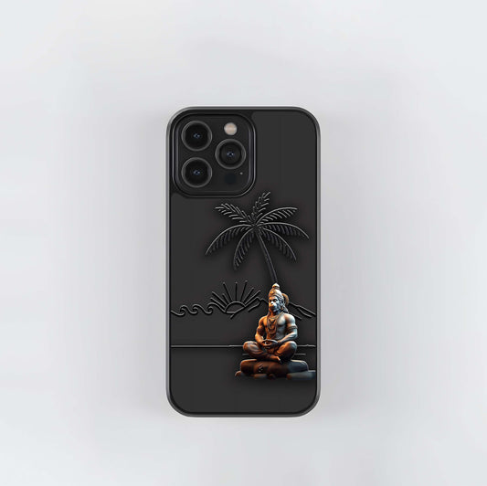 Hanuman's Meditation Glass Case