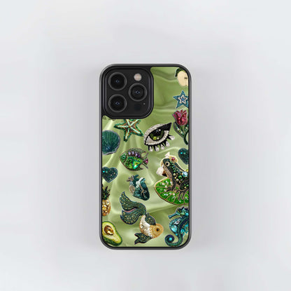 Beaded Whimsy Glass Case