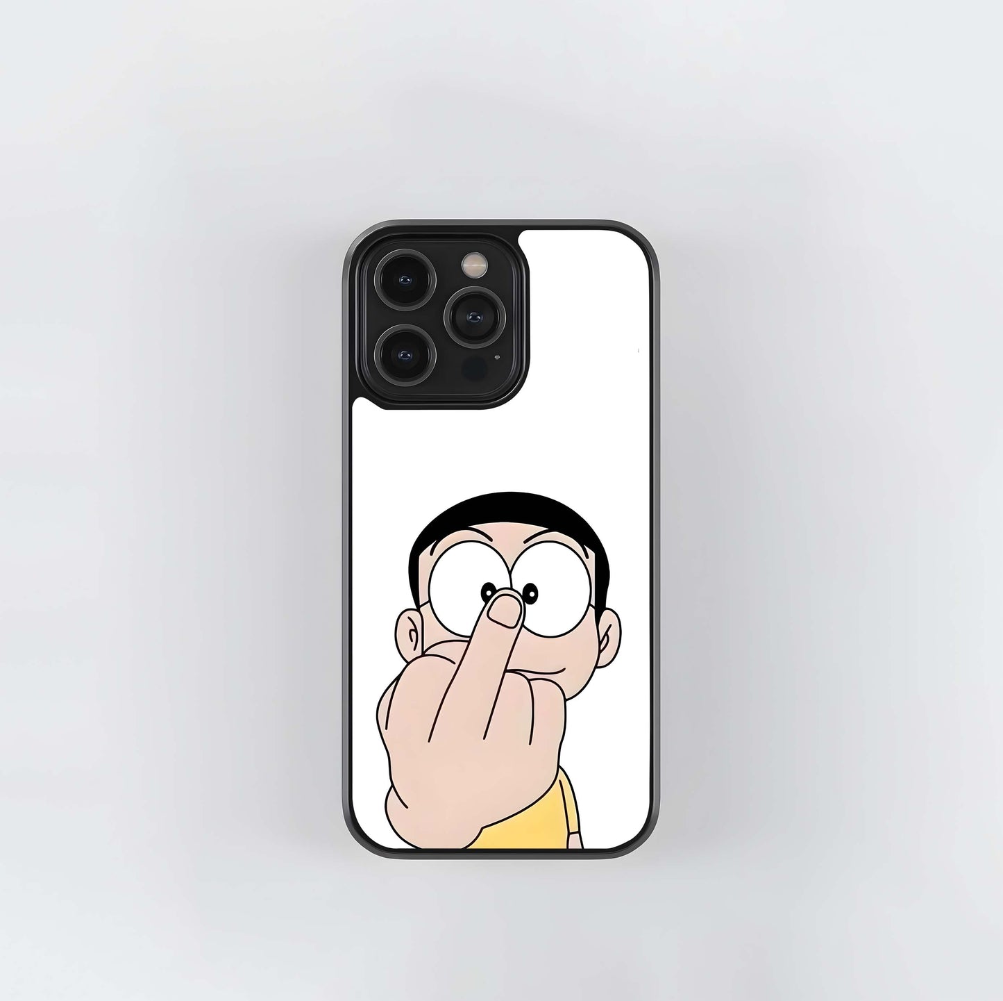 Nobi Nobita Finger Point Glass Case