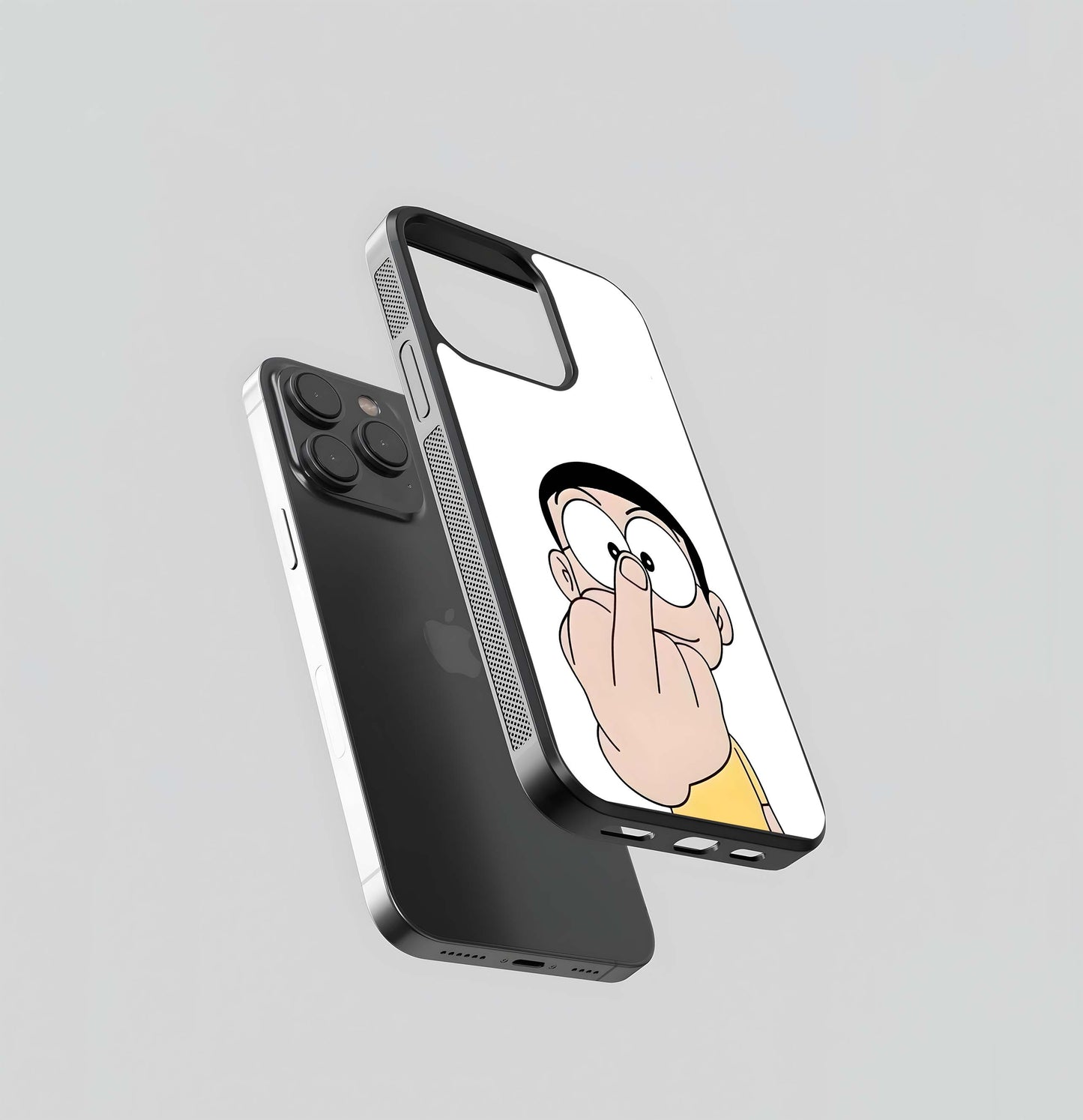 Nobi Nobita Finger Point Glass Case