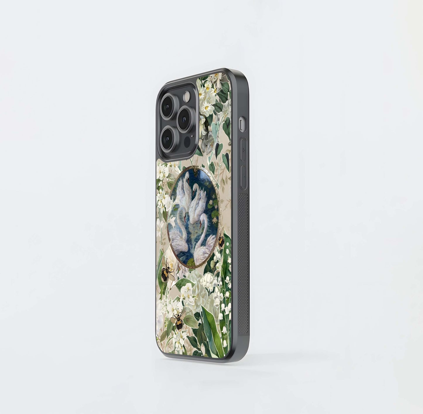 Swan Reverie Glass Case