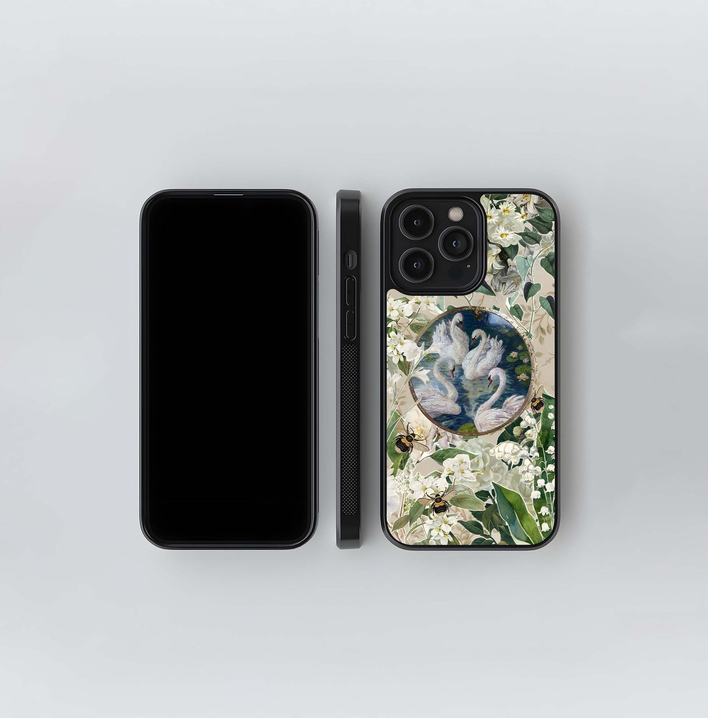 Swan Reverie Glass Case