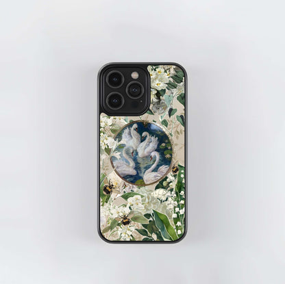 Swan Reverie Glass Case