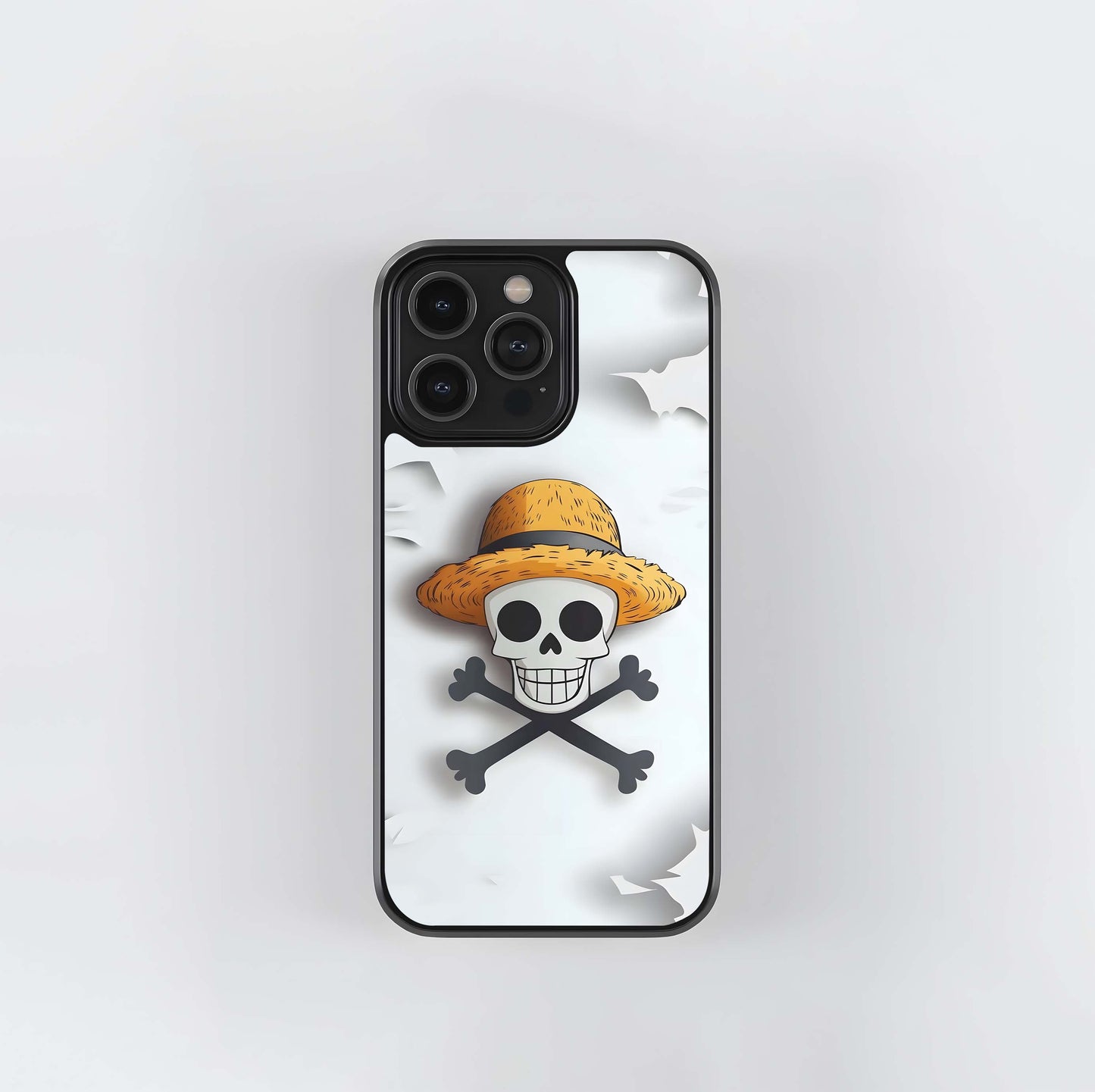 One Piece Straw Hat Jolly Roger Glass Case