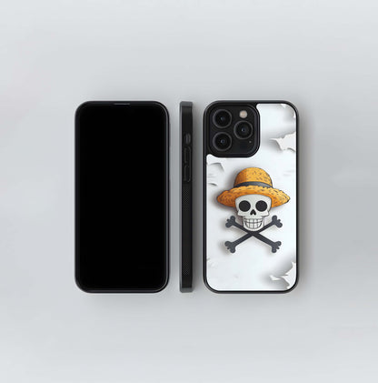 One Piece Straw Hat Jolly Roger Glass Case