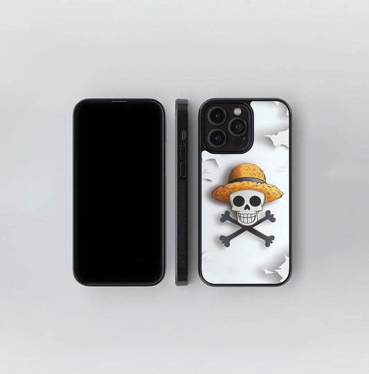 One Piece Straw Hat Jolly Roger Glass Case
