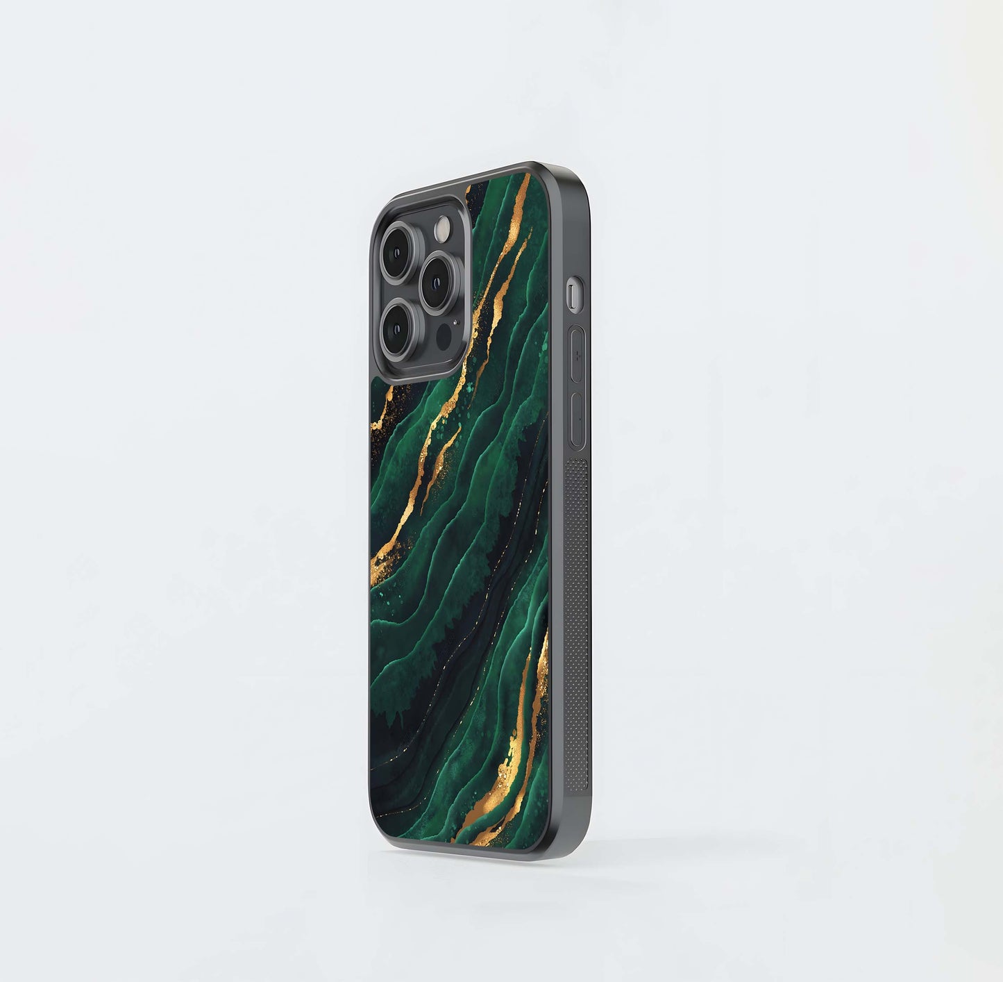 Beautiful Marble-Green Glass Case