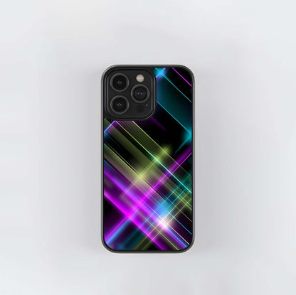 Cyberpunk Grid Glass Case