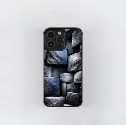 Glacial Stone Wall Glass Case