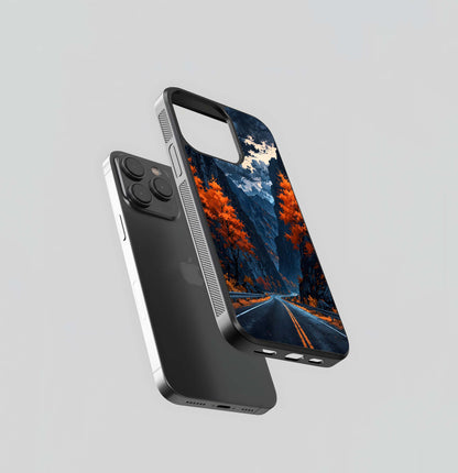 Autumn Canyon Road Glass Case