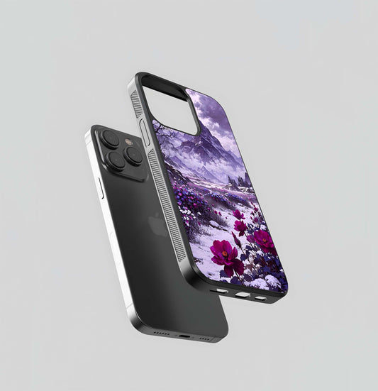Frozen Blossom Peaks Glass Case