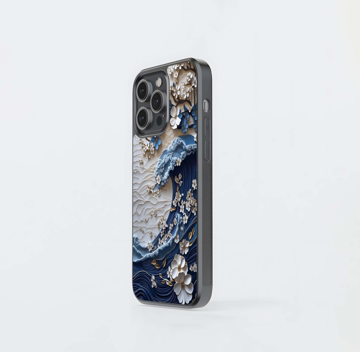 Blossom Wave Art Glass Case