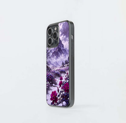 Frozen Blossom Peaks Glass Case