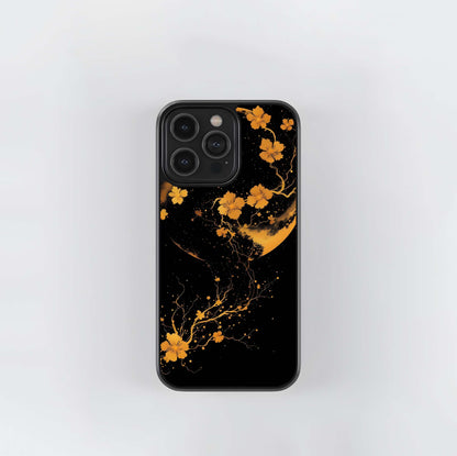 Celestial Gold Bloom Glass Cases