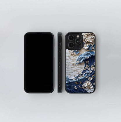 Blossom Wave Art Glass Case