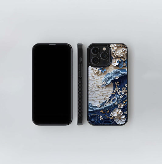 Blossom Wave Art Glass Case