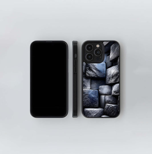 Glacial Stone Wall Glass Case