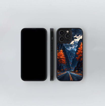 Autumn Canyon Road Glass Case