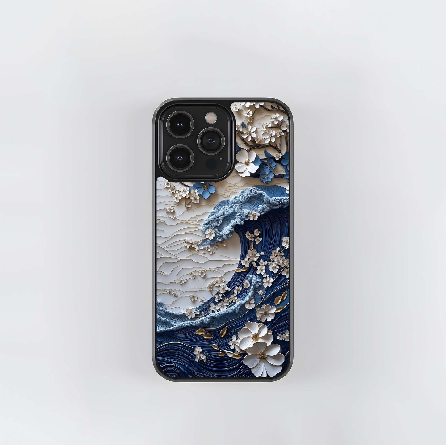 Blossom Wave Art Glass Case