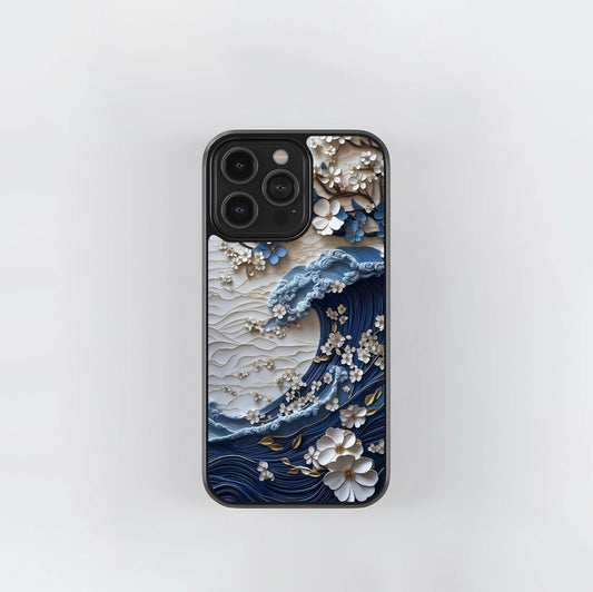 Blossom Wave Art Glass Case