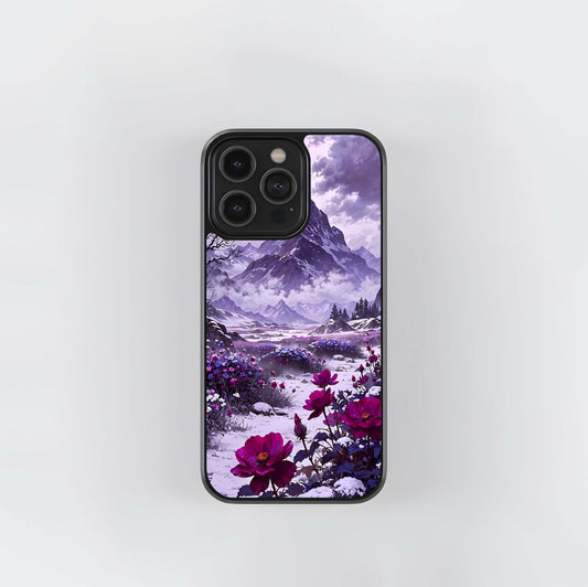 Frozen Blossom Peaks Glass Case