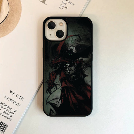 Dark Skull Look Glass Cases Phone Covers