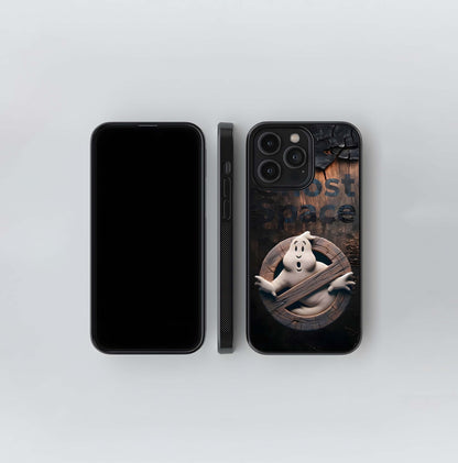 3D Ghostbuster Logo on Wood Glass Case