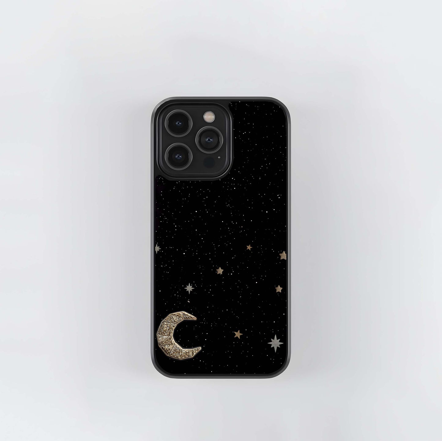 Twinkle Star With Half Moon Glass Case / Cover