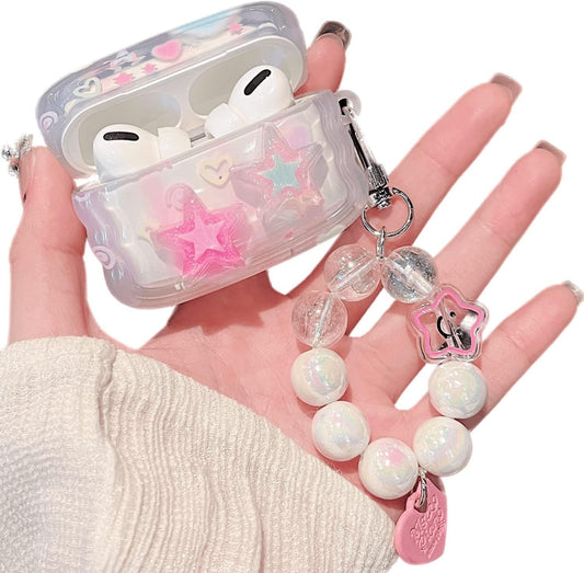 AirPods Case with Beaded Chain AIRPODS PRO 2 Stylish and Protective AIRPODS PRO 2