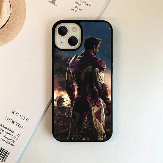 Tony Starks Iron Man Themed Glass Case / Phone Cover