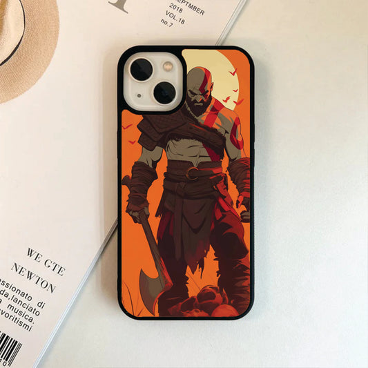 God Of War Themed Glass Case Phone cover
