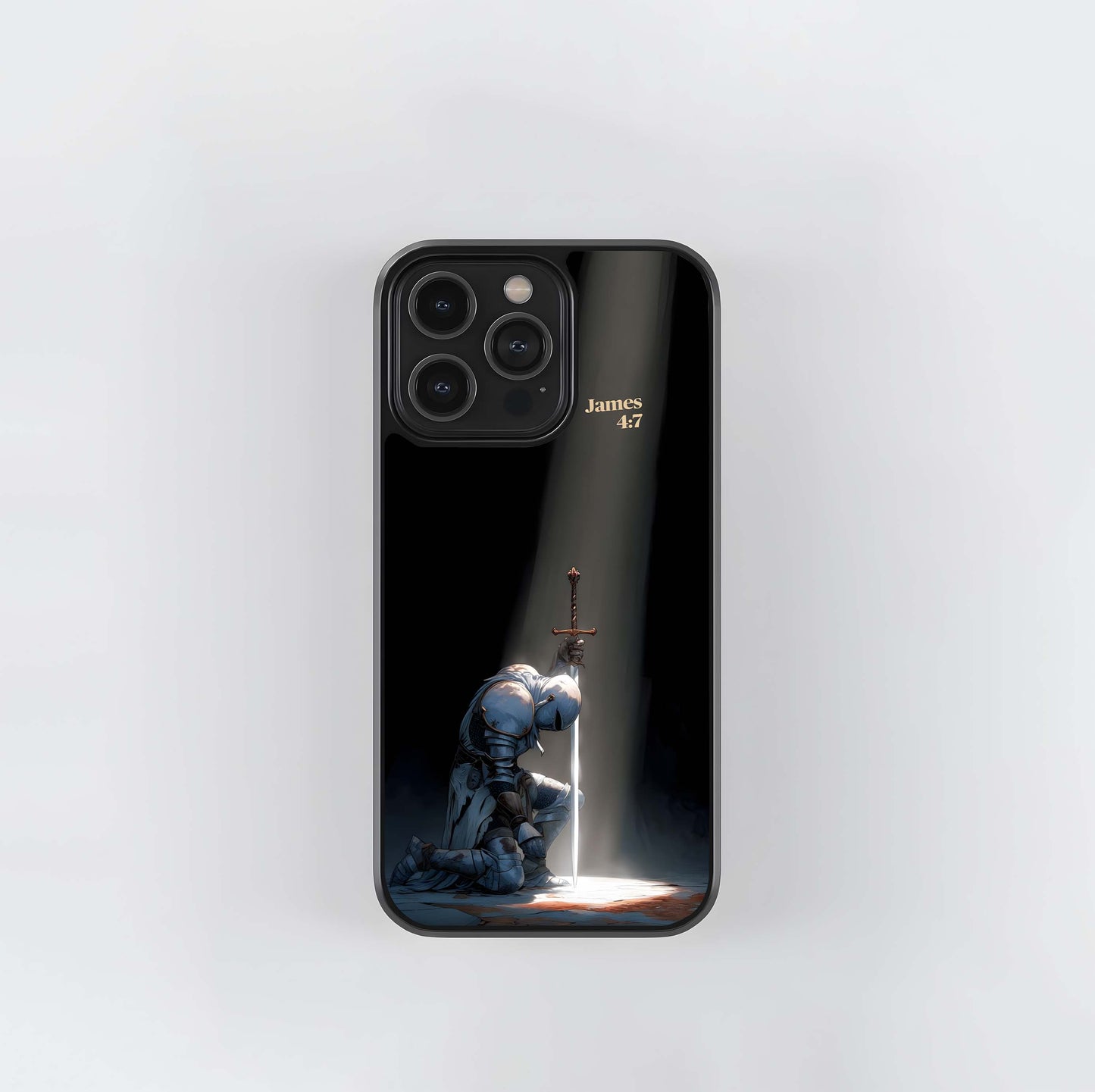 Kneeling Knight (James 47) Glass Case