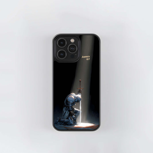 Kneeling Knight (James 47) Glass Case