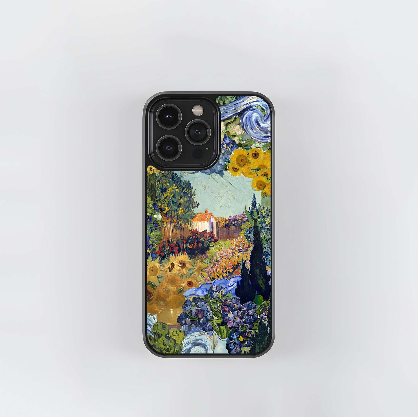 Van Gogh–style floral field Glass Case