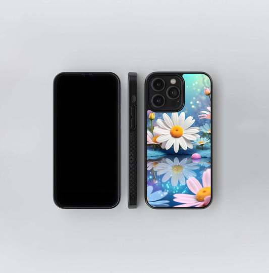 Daisy Pond Reflection Glass Case