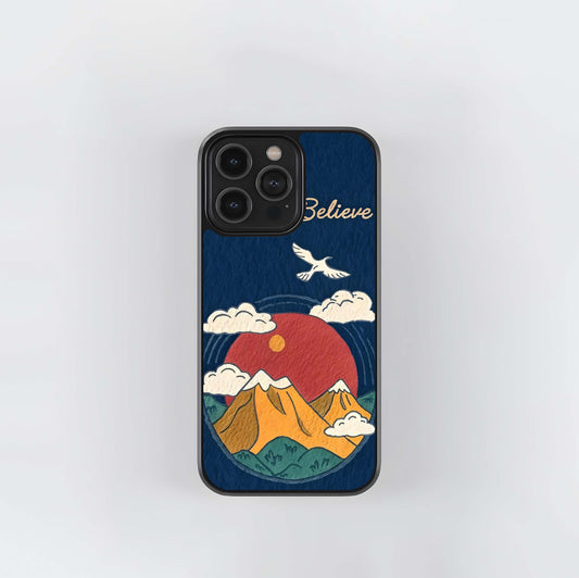 Believe Sky Escape Glass Case