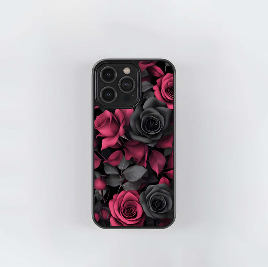 Dark Romance Roses Glass Case