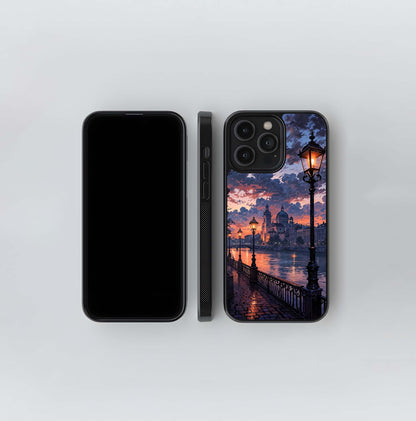 Twilight River Lights Glass Case