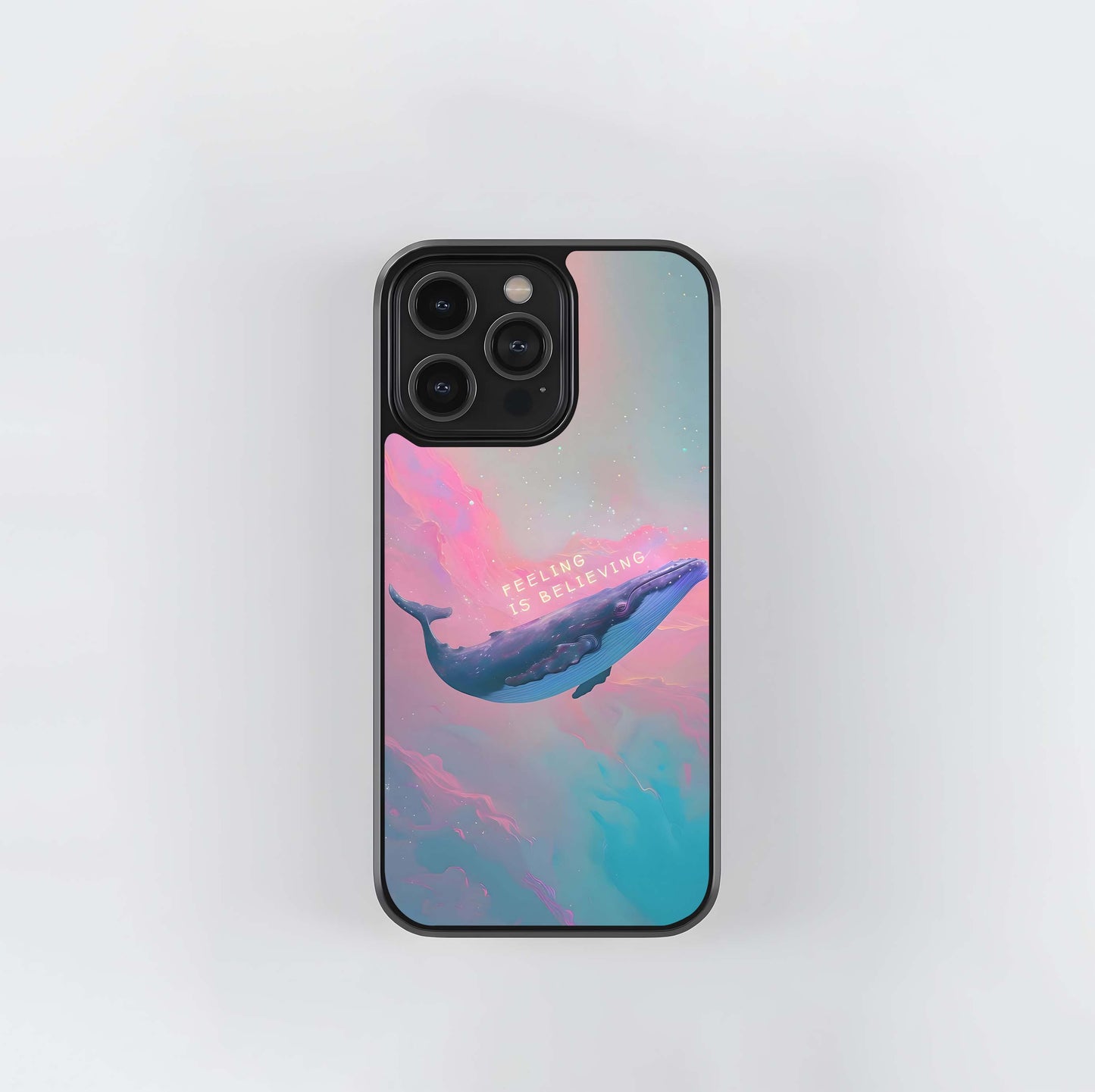 Believe Soft Sky Glass Case