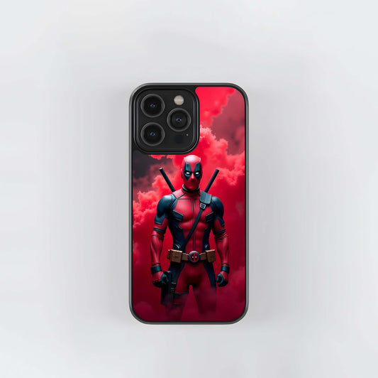 Deadpool Red Smoke Glass Case